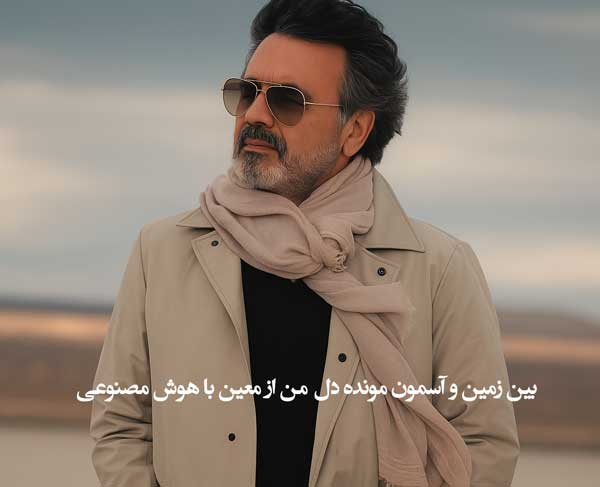 بین زمین و آسمون از معین با هوش مصنوعی